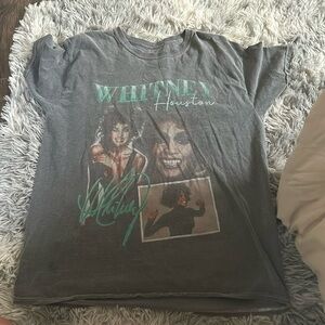 whitney houston graphic tee